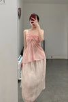 SWAYING/KNIT Bow Tube Top SW22SST02 Light Pink PS47